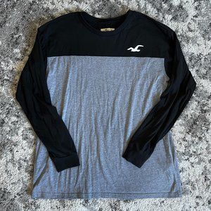 Hollister Black & Grey Long Sleeve Sz S EUC